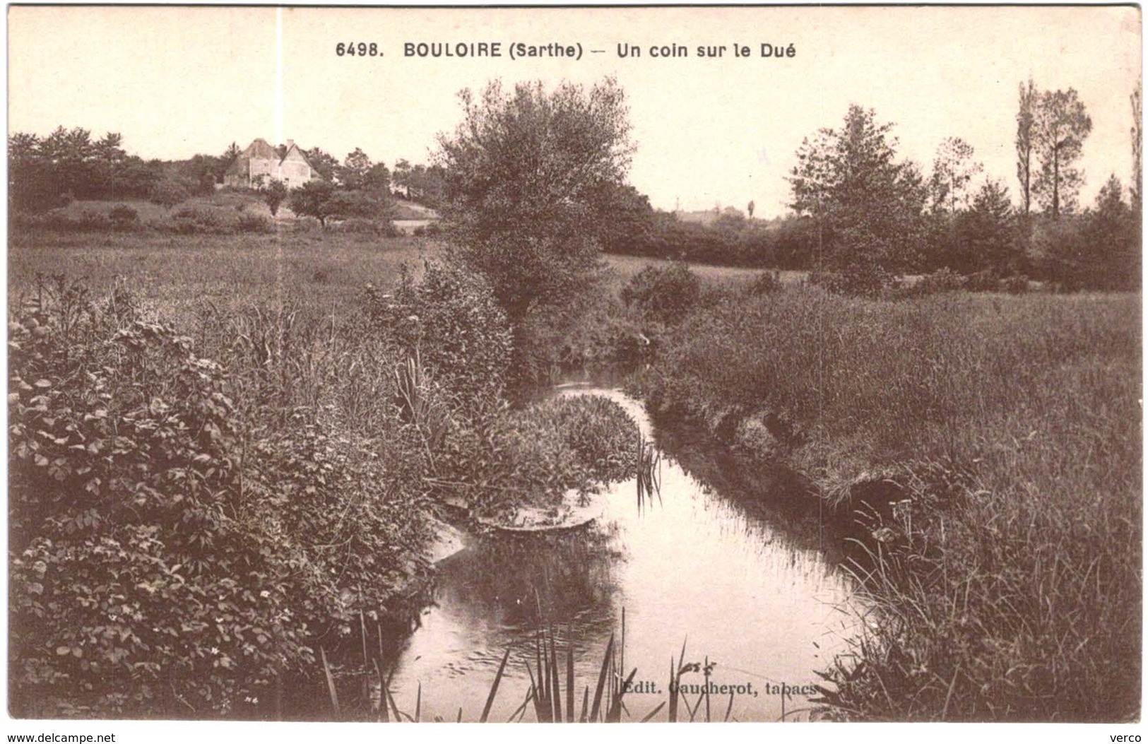 Carte Postale Ancienne De BOULOIRE-un Coin Sur Le Dué - Bouloire