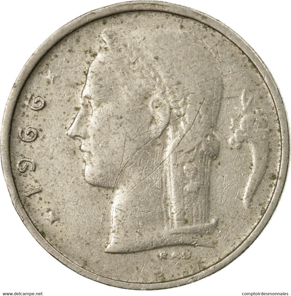 Monnaie, Belgique, Franc, 1966, TB, Copper-nickel, KM:143.1 - 1 Franc