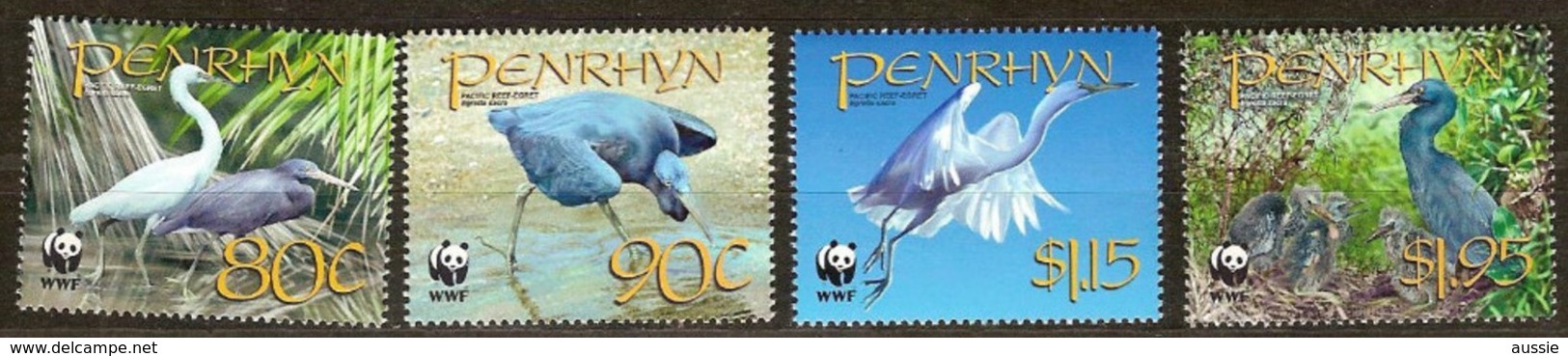 Penrhyn 2008 Yvertn° 454-57 Mi N° 611-14 *** MNH Cote 9,60 Euro Faune WWF Oiseaux Vogels Birds - Penrhyn