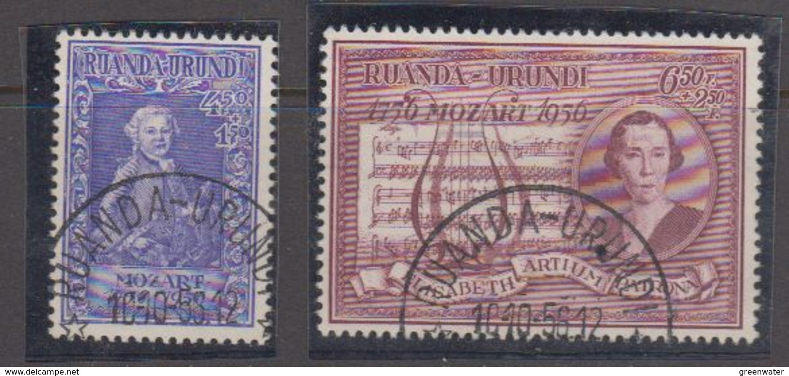 Ruanda-Urundi 1956 Mozart Gest. 1st Dag 10.10.1956 (40981) - Gebruikt