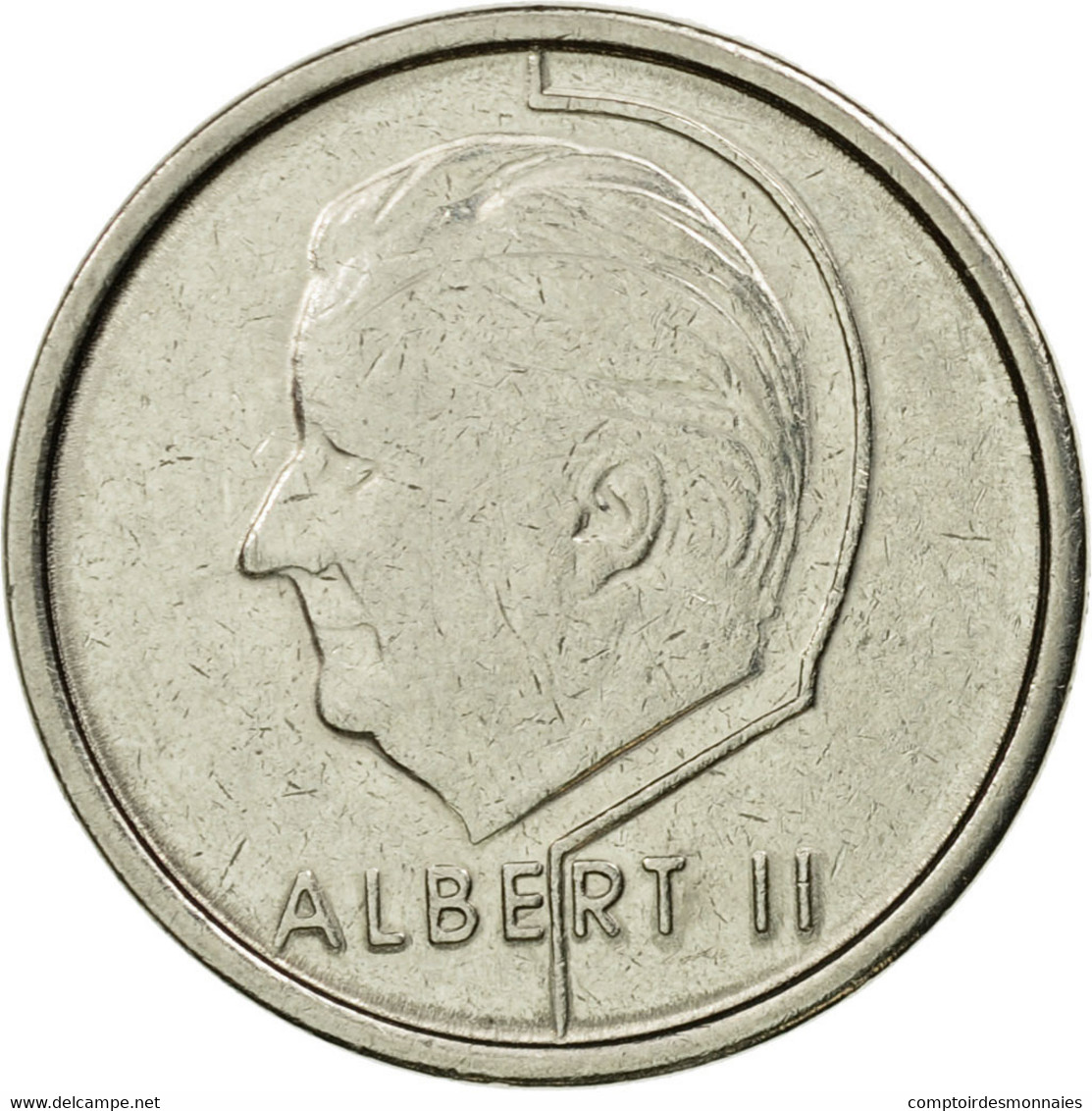 Monnaie, Belgique, Albert II, Franc, 1996, Bruxelles, TTB, Nickel Plated Iron - 1 Franc