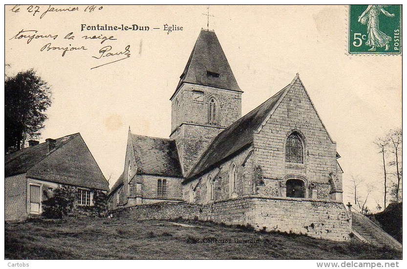 76 FONTAINE-le-DUN  L'Eglise - Fontaine Le Dun