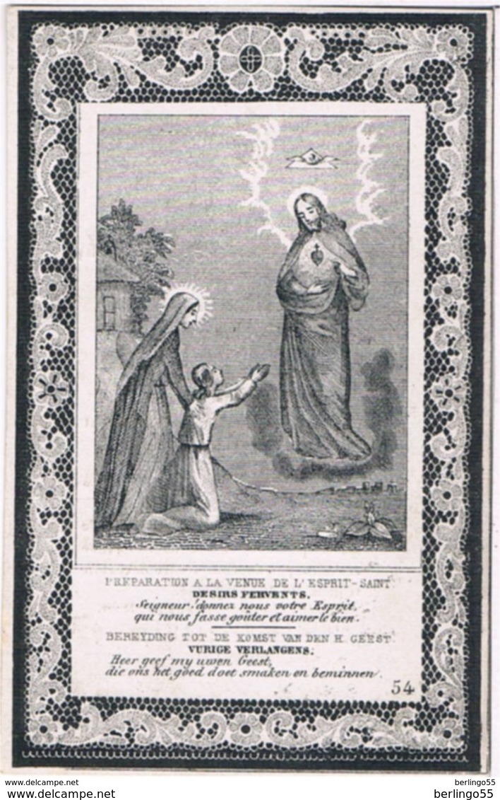 Priez Pour. Duprez Angélique. Veuve. Dendievel Jean-Baptiste. ° Dottignies 1766 &dagger; Coyghem 1860  (2 Scan's) - Religion & Esotérisme