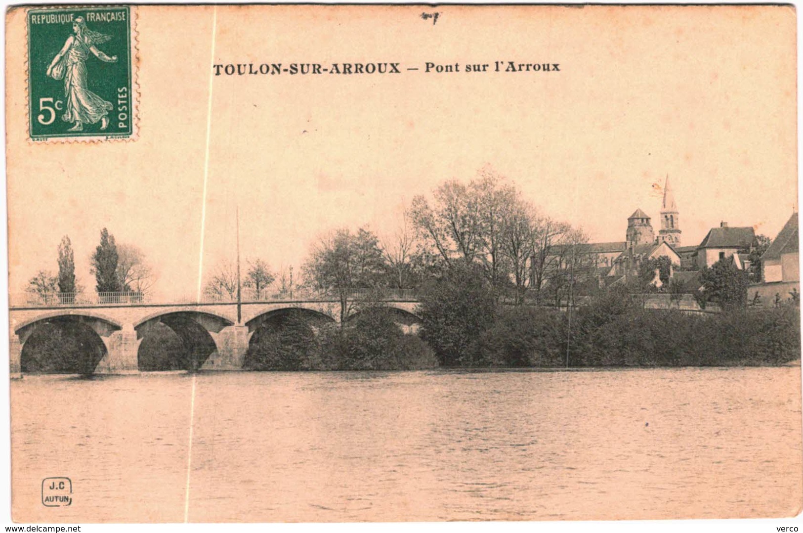 Carte Postale Ancienne De TOULON SUR ARROUX-Pont Sur ARROUX - Altri & Non Classificati