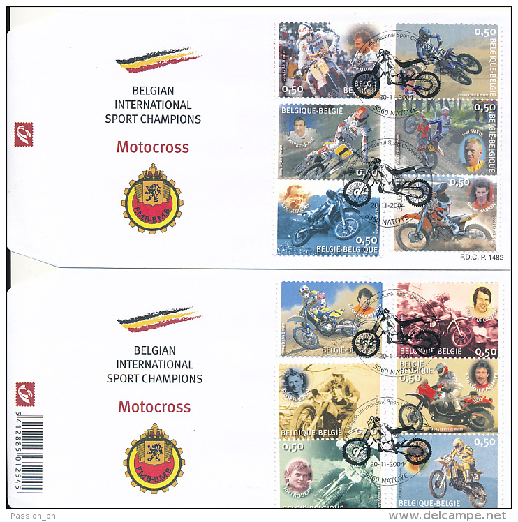 BELGIUM FDC COB 3334/3345 - 2001-2010