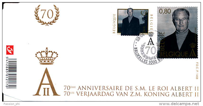 BELGIUM FDC COB 3289/90 - 2001-2010