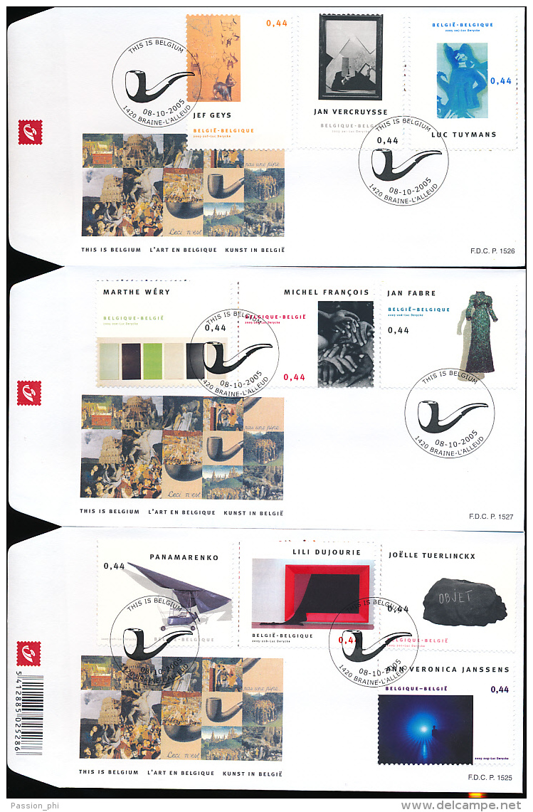 BELGIUM FDC COB 3439/3448 - 2001-2010