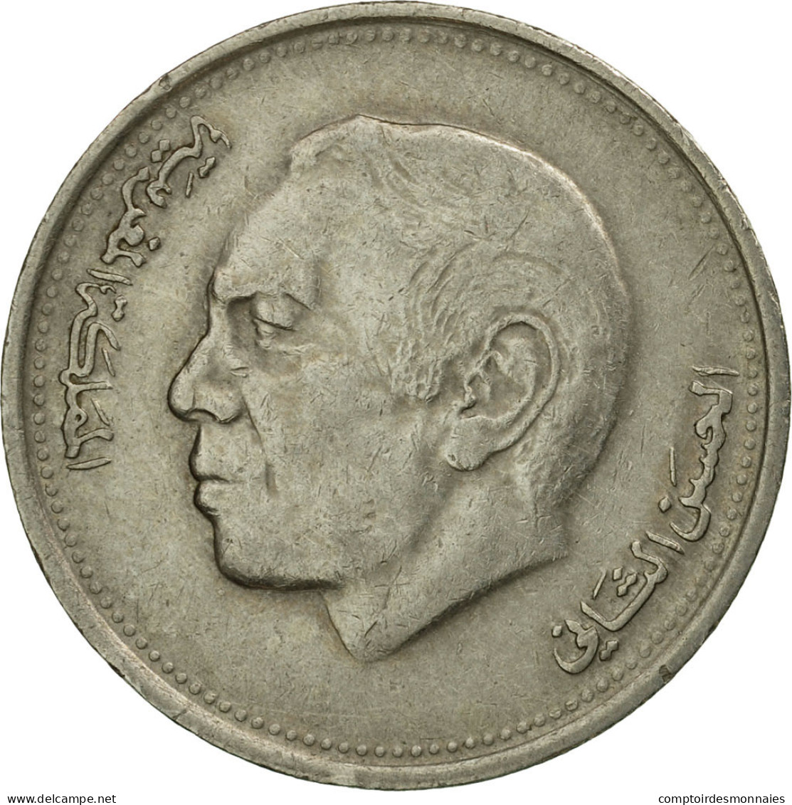 Monnaie, Maroc, Al-Hassan II, Dirham, 1987/AH1407, Paris, TTB, Copper-nickel - Maroc