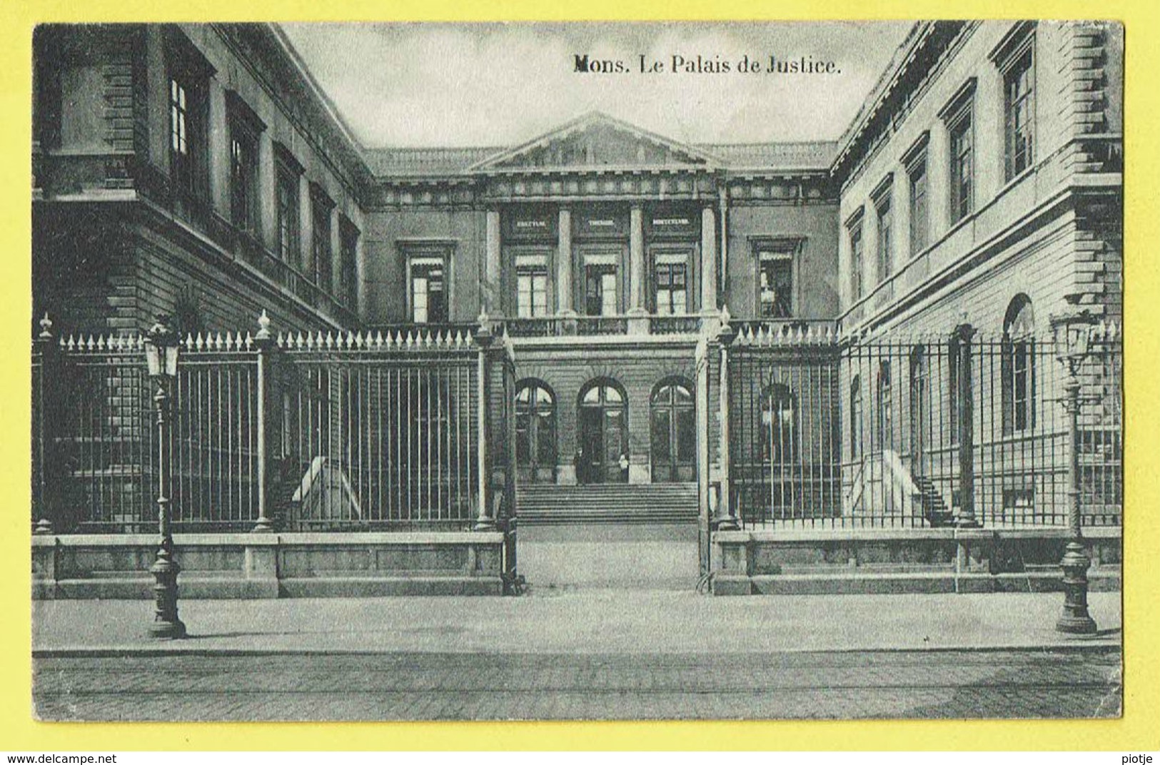* Mons - Bergen (Hainaut - La Wallonie) * (Série 1-9, Edit G. Valbonnet) Le Palais De Justice, Justitie Paleis, Rare Old - Mons