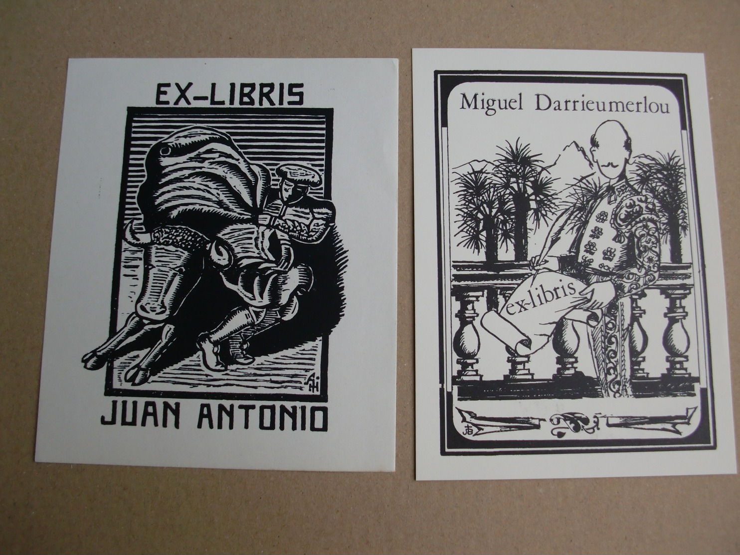 Lot With 7 Ex-libris Exlibris. Torero Toro Tauromaquia - Ex-libris