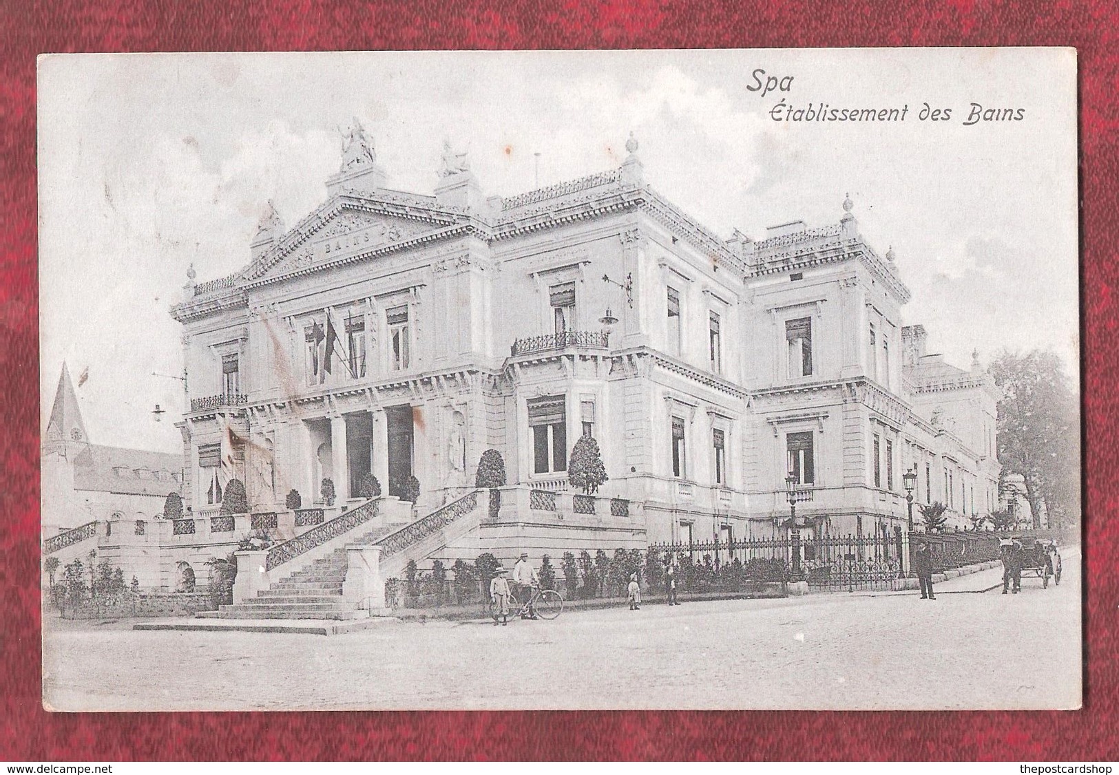 SPA ETABLISSEMENT DES BAINS GOOD 1907 POSTMARK SLIGHTLY DIFFERENT VIEW - Spa