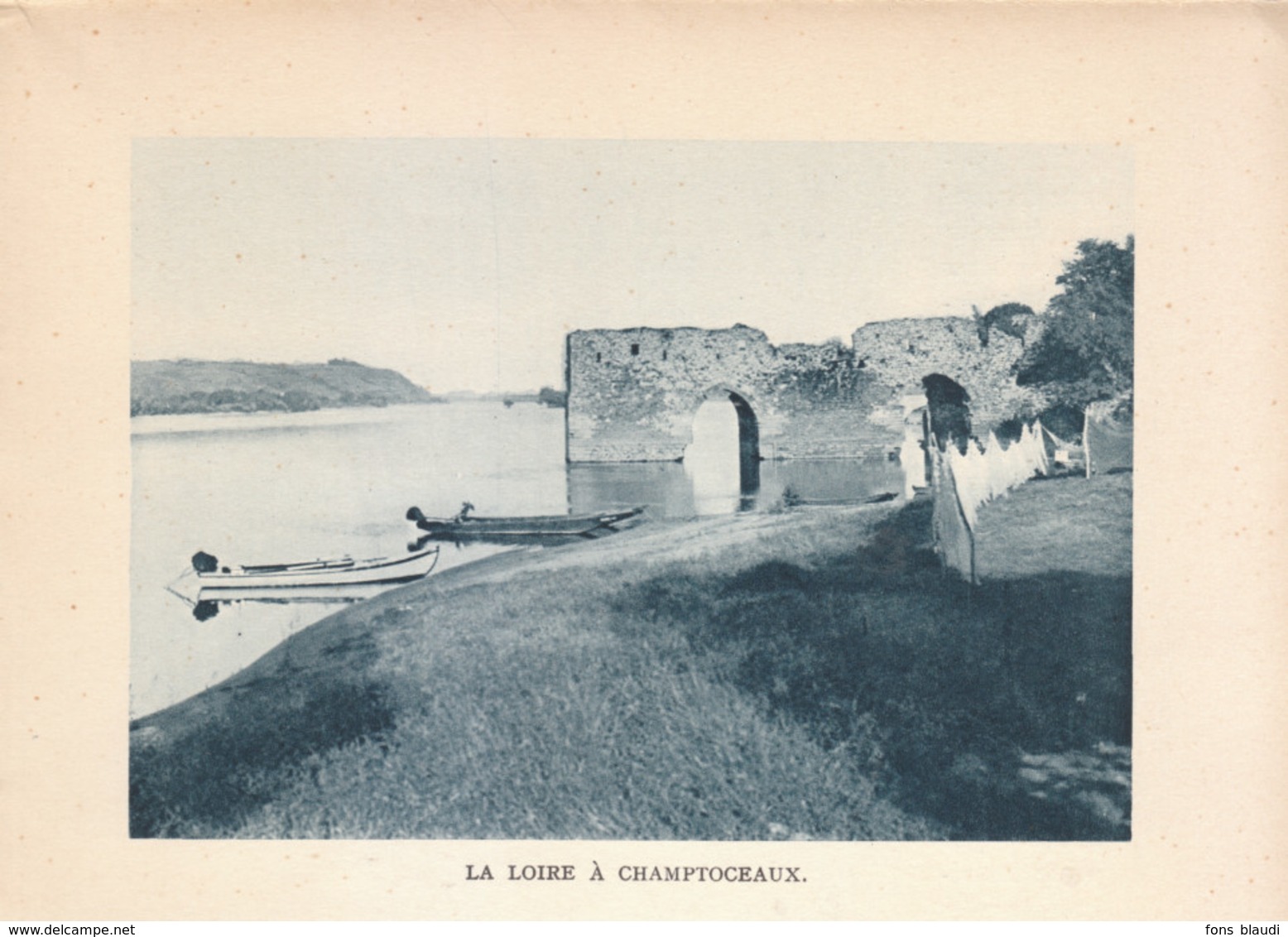 1938 - Héliogravure - Champtoceaux (Maine-et-Loire) - La Loire - FRANCO DE PORT - Non Classés
