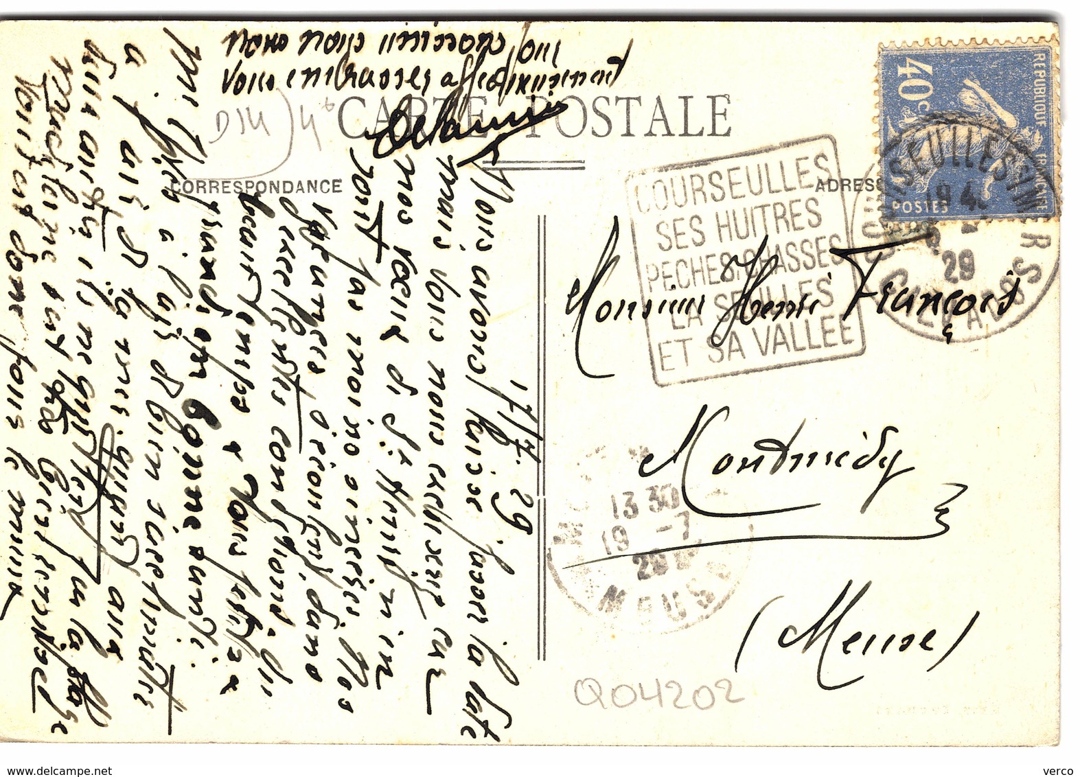Carte Postale Ancienne De COURSEULLES Sur MER - Courseulles-sur-Mer