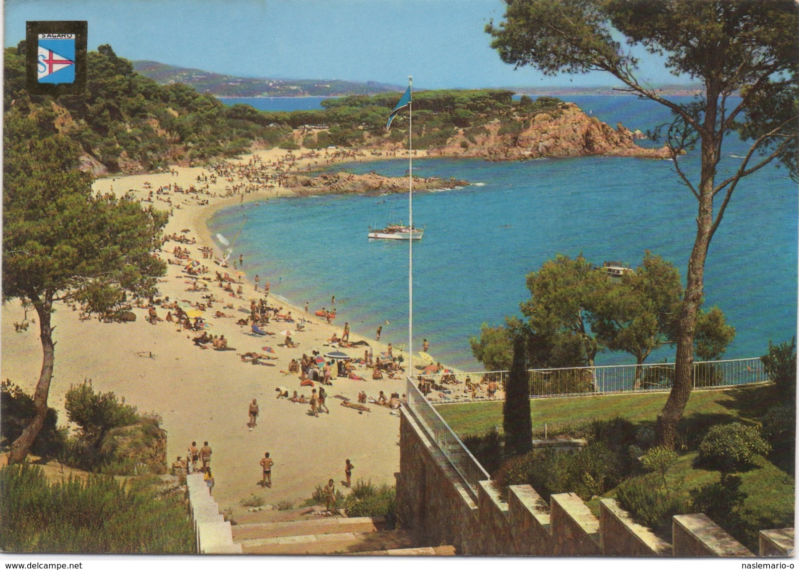 CPSM ESPAGNE S'AGARO  Vue Générale De La Plage De La Conca - Autres & Non Classés