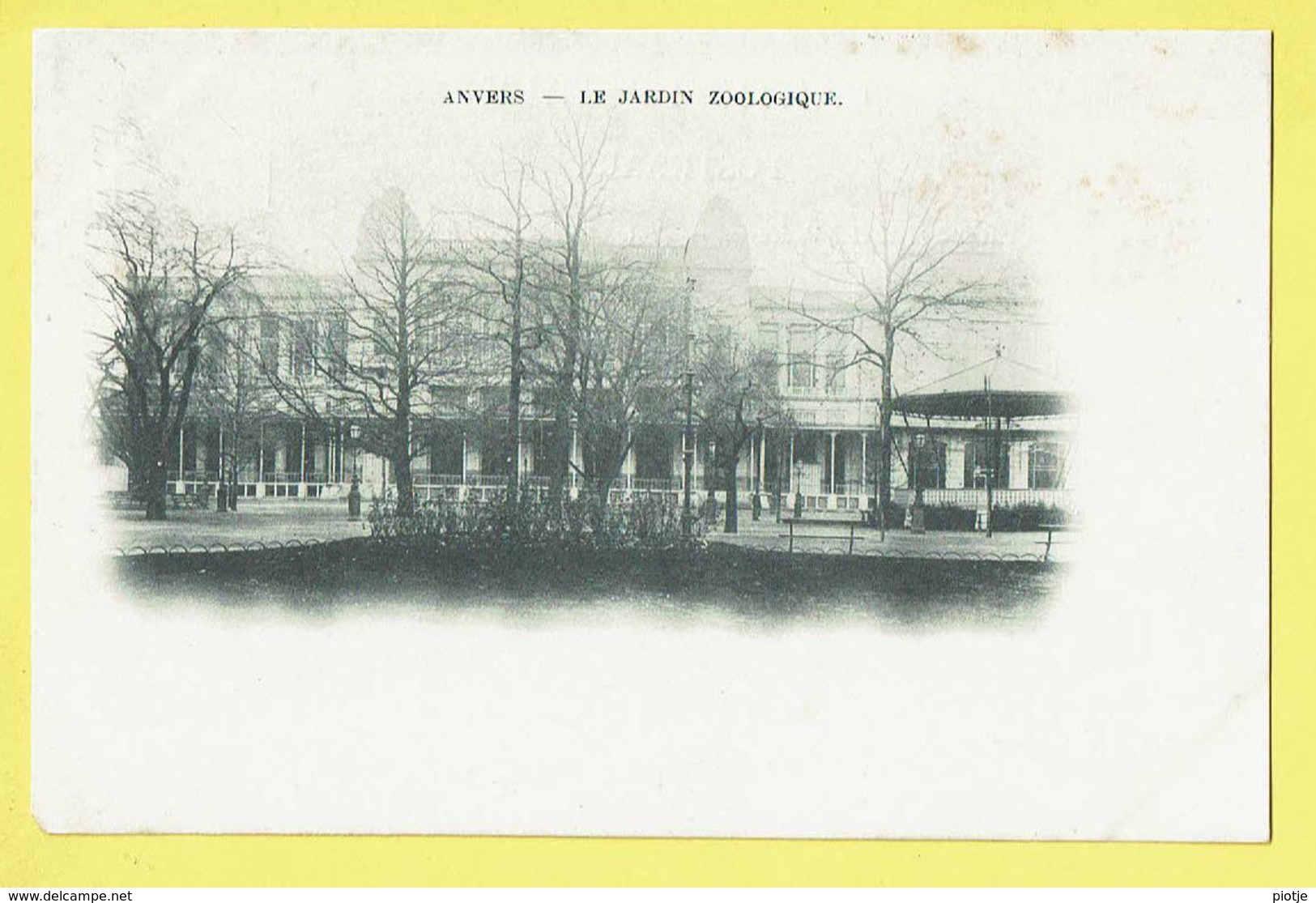 * Antwerpen - Anvers - Antwerp * Le Jardin Zoologique, Dierentuin, Zoo, Kiosk, Kiosque, Parc, Very Old, Rare - Antwerpen