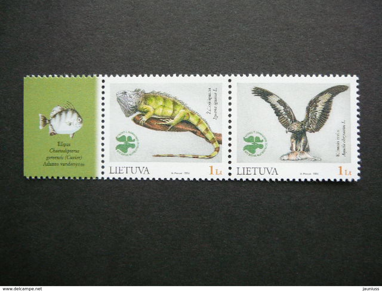 Zoology Museum # Lietuva Litauen Lituanie Litouwen Lithuania # 2004 MNH #Mi. 853/4 Birds Reptiles - Lituania