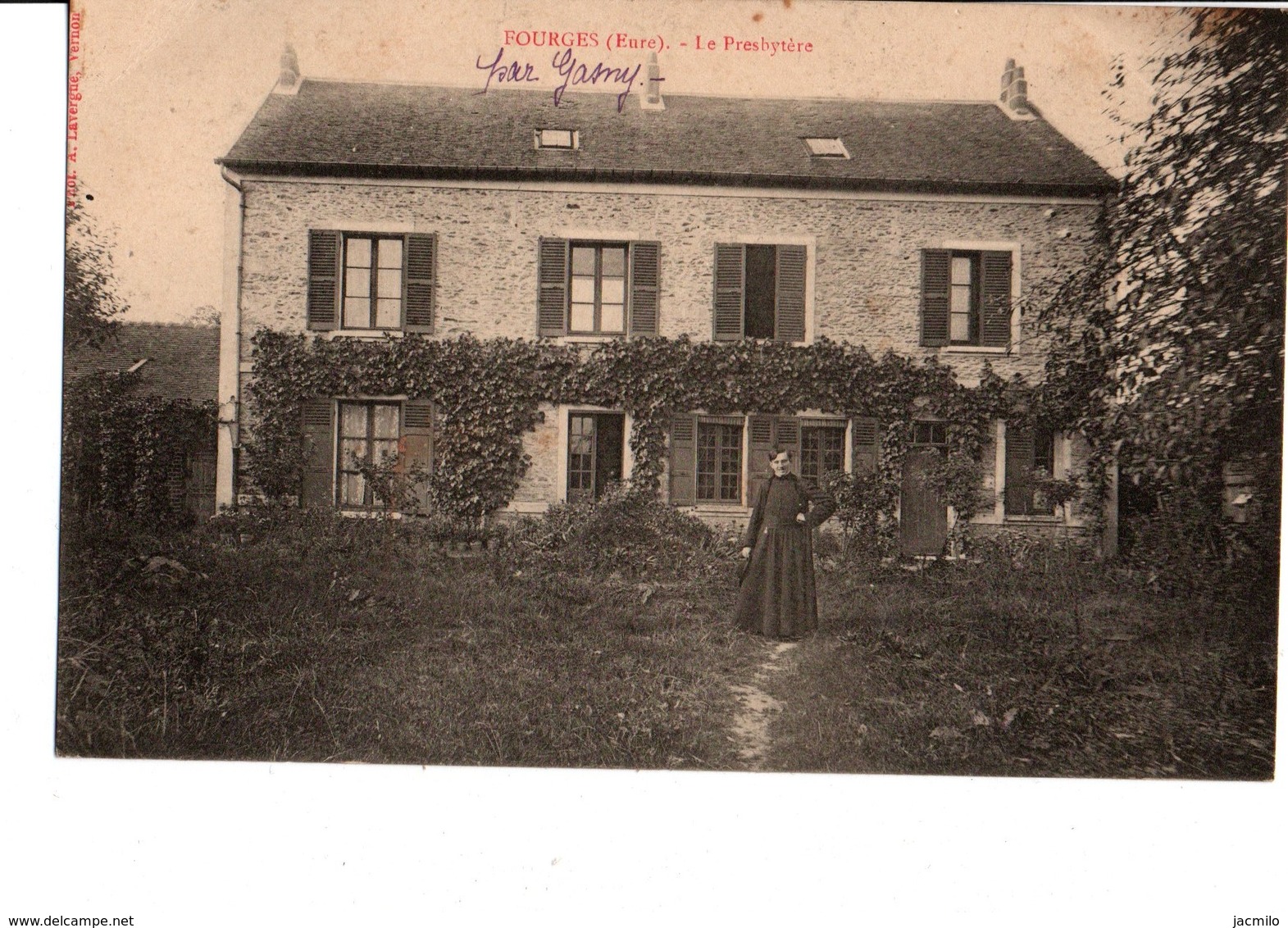 FOURGES  (Eure). - Le Presbytère.  Belle CPA Animé. A Circulé En 1914. TBE. Voir Scan. - Fourges