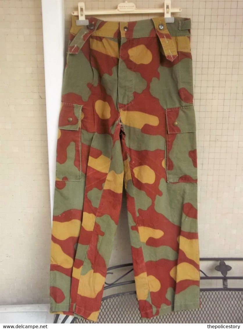 Giacca pantaloni mimetica M29 Sottotenente E.I.  anni '70 marcata completa