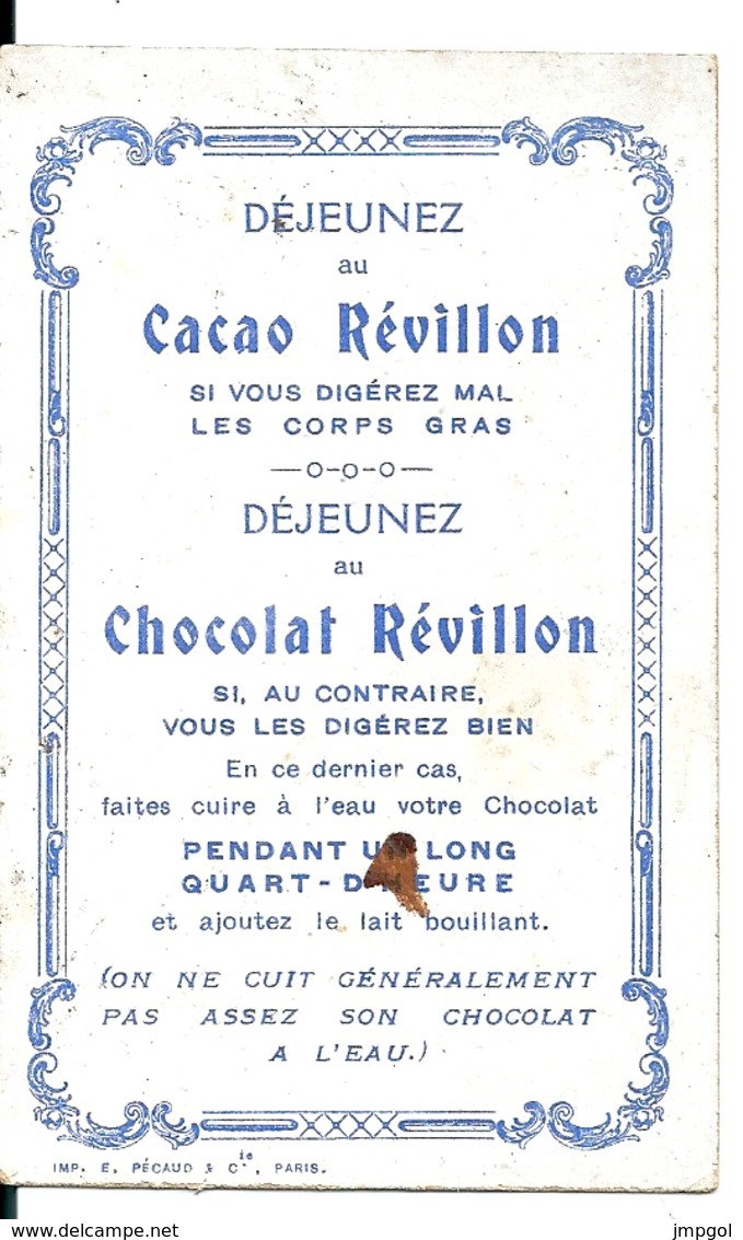 Chromos Chocolat Révillon Série Provinces Françaises "La Picardie" - Revillon