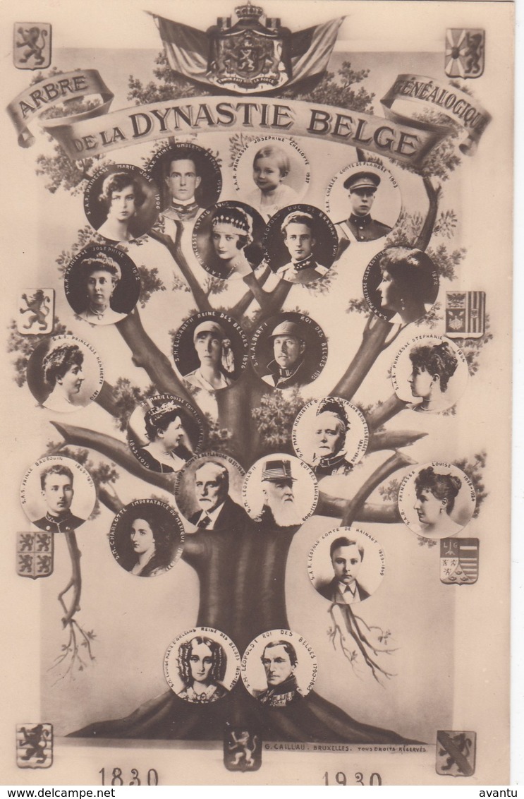 BELGIE / BELGIQUE / DYNASTIE  1830 -1930 - Familles Royales