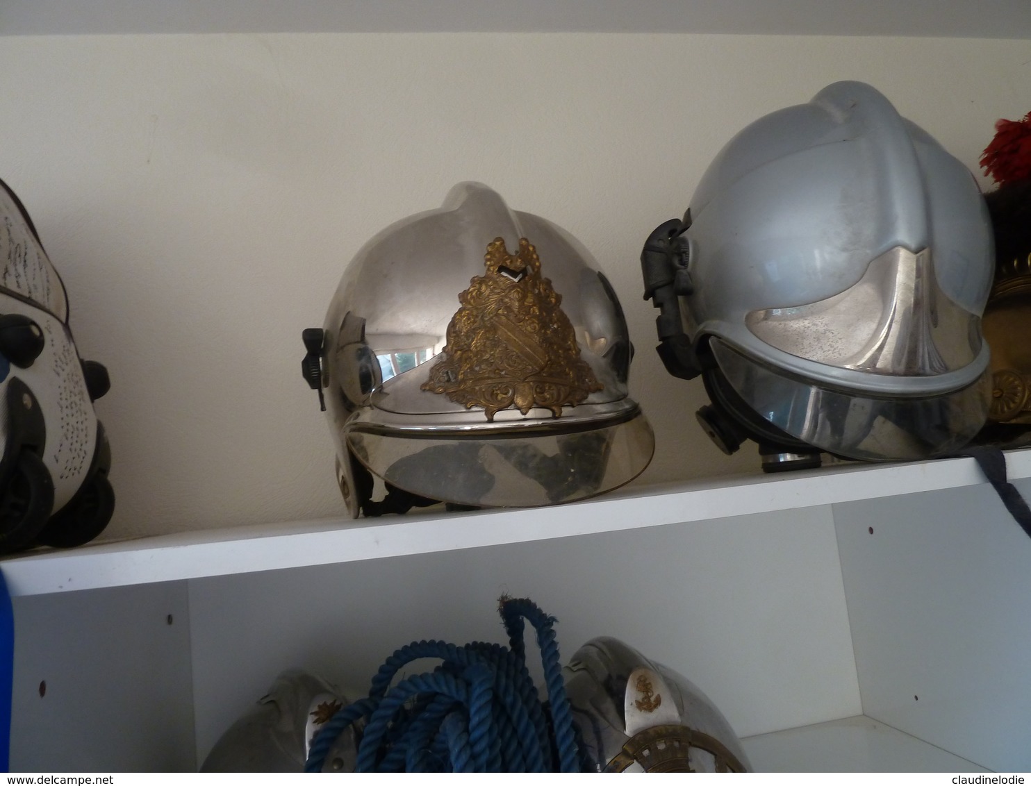 Rare Casque Obsolete Des Pompiers De Monaco,complet - Pompiers