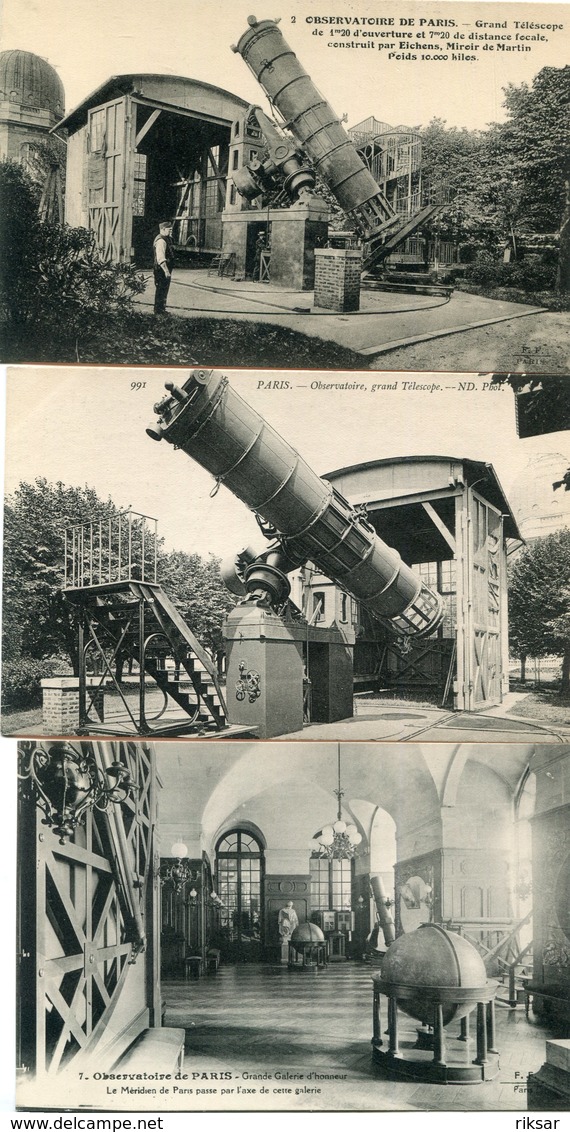 OBSERVATOIRE(PARIS) 10 CARTES - Astronomie