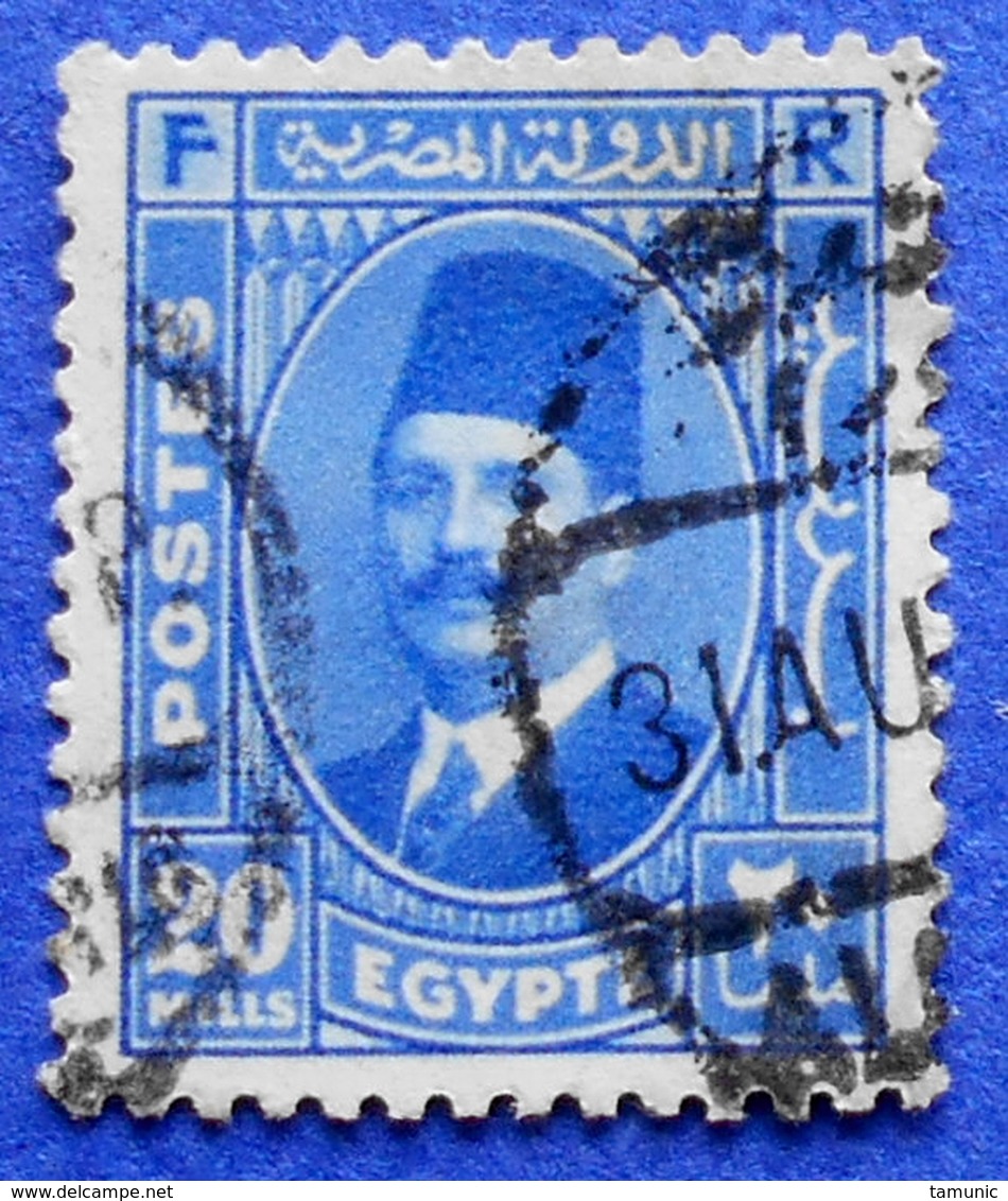 EGYPT 20 Mills 1936 KING FOUAD I - USED - Used Stamps