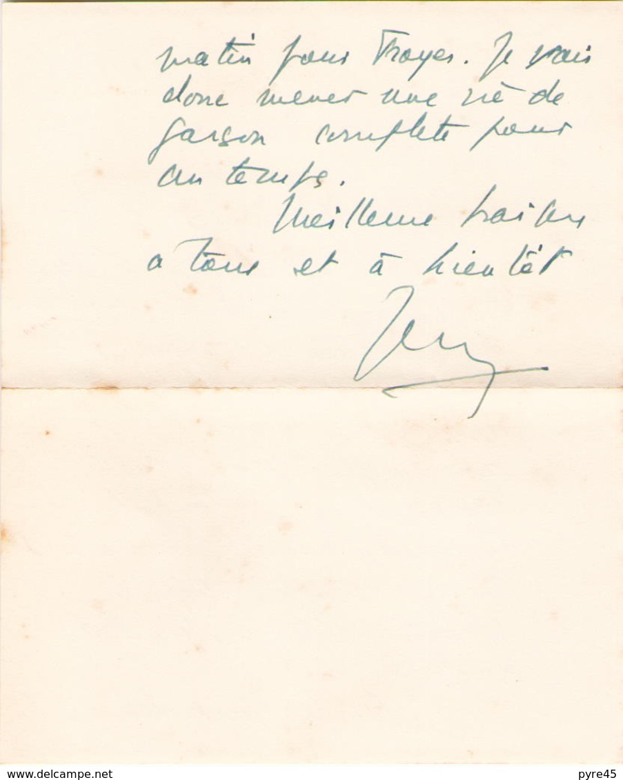 Lettre à En Tête Manuscrite Ministère Des Affaires étrangères Du 24 Mars 1946 à Paris - Manuscrits