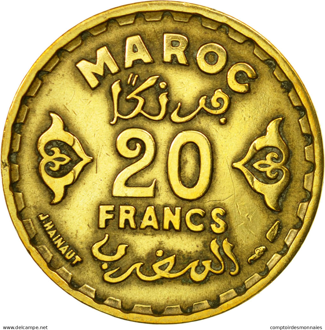 Monnaie, Maroc, Mohammed V, 20 Francs, AH 1371/1952, Paris, TB+ - Maroc