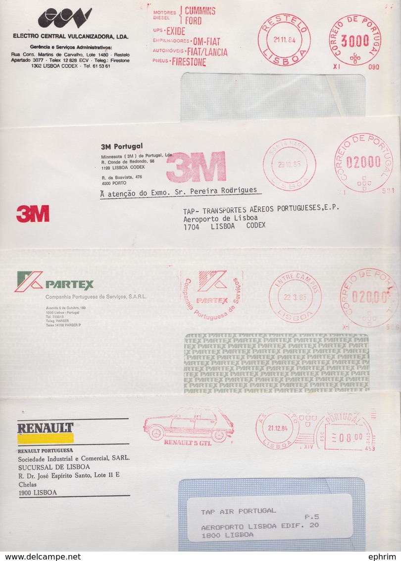 PORTUGAL - Lot De 1000 Enveloppes Publicitaires En Affranchissement Automatique Stampless Franking Meter Mail Covers EMA - Máquinas Franqueo (EMA)