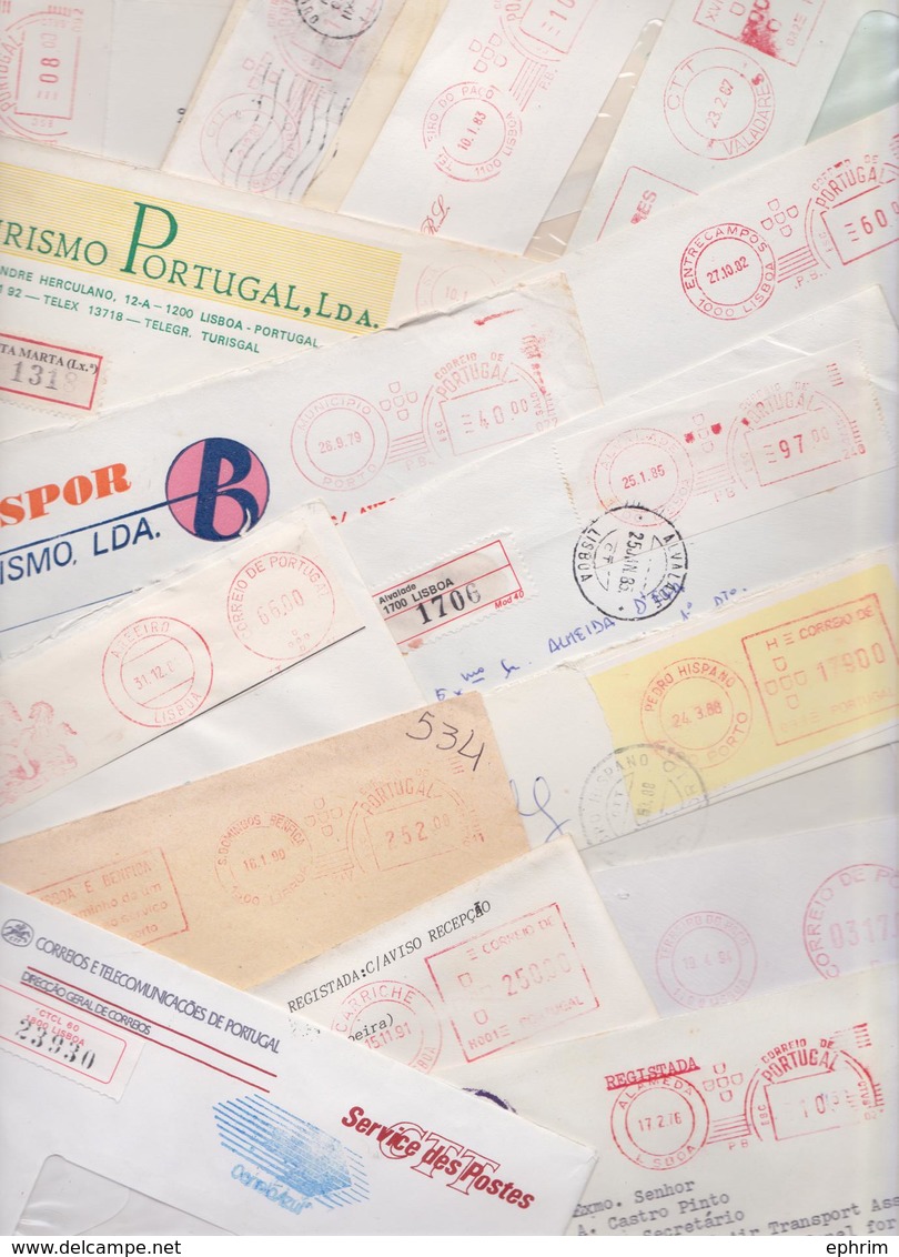 PORTUGAL - Lot De 1000 Enveloppes Publicitaires En Affranchissement Automatique Stampless Franking Meter Mail Covers EMA - Maschinenstempel (EMA)