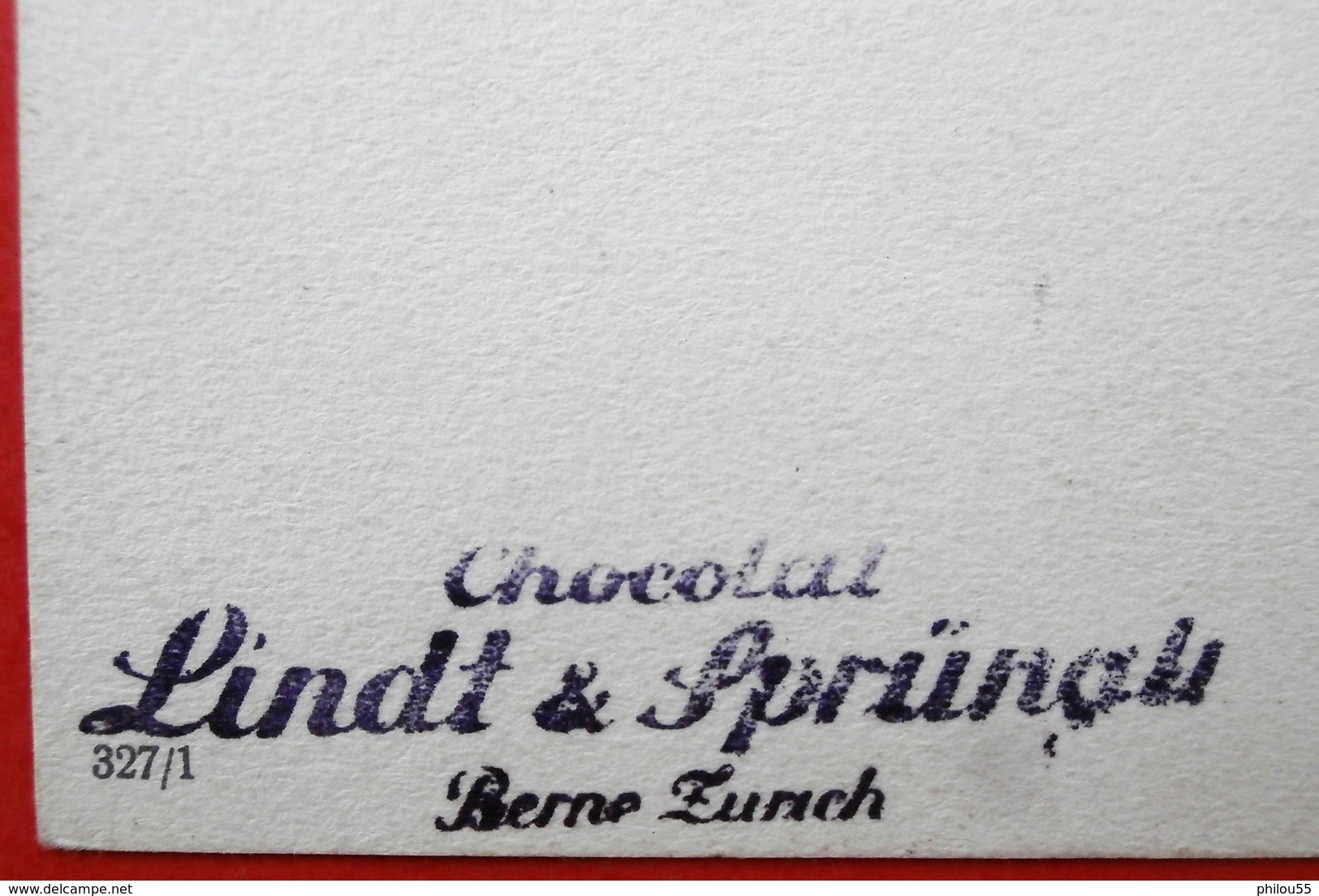 Cpa  Fleurs PUB Zurich Berne CHOCOLAT LINDT & SPRUNGLI Illustrateur - Wagner, Richard