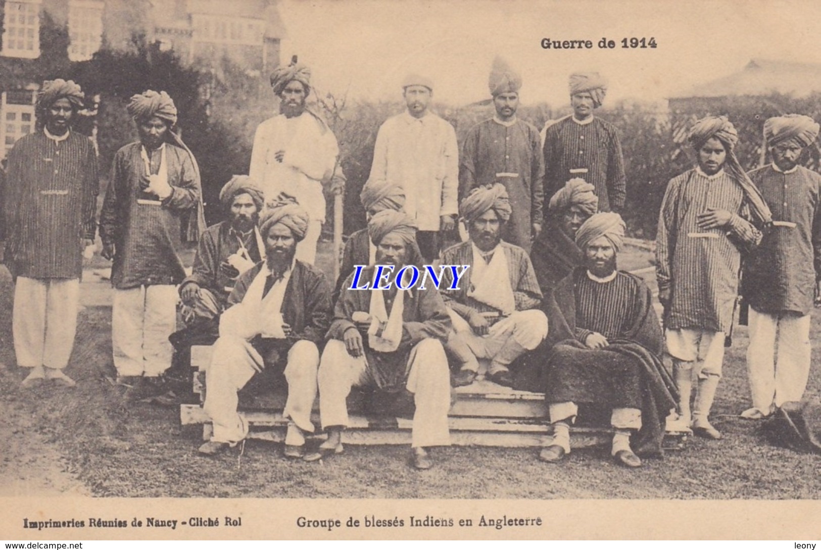 CPA MILITAIRE - GUERRE De 1914 - GROUPE De  BLESSES INDIENS En ANGLETERRE - 1915 - War 1914-18