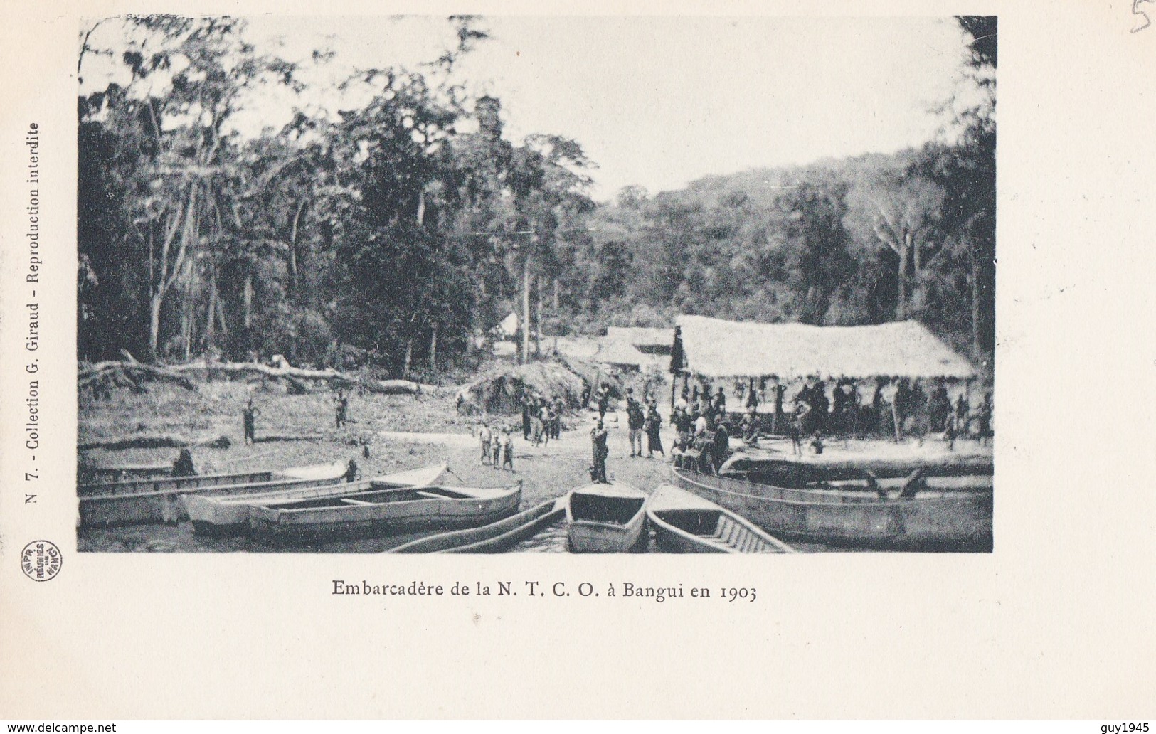 CONGO  HAUT OUBANGUI   Embarcadère De La N.T.C.O à BANGUI En 1903 - Congo Français