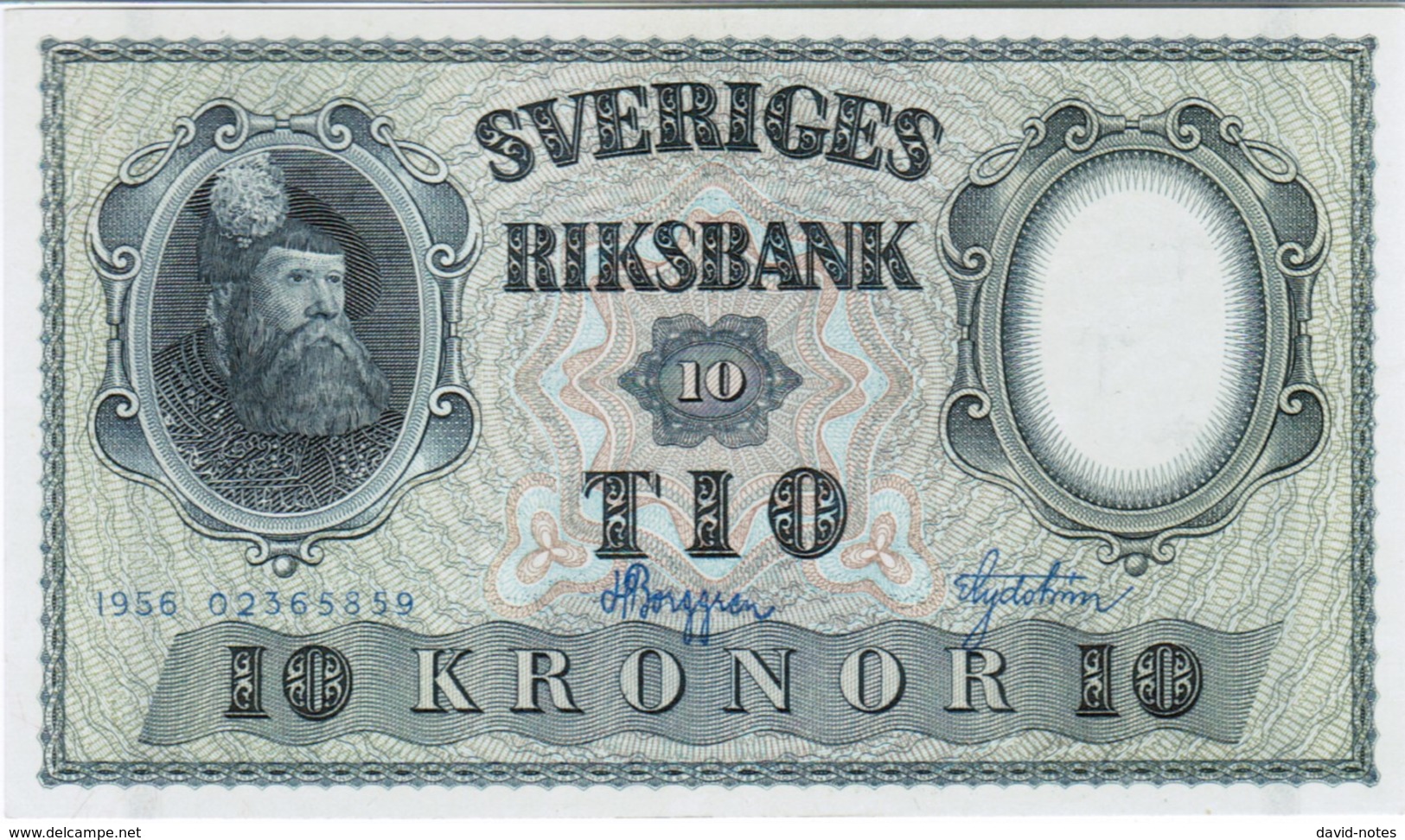 Sweden - Pick 43 - 10 Kronor 1956 - Unc - Svezia