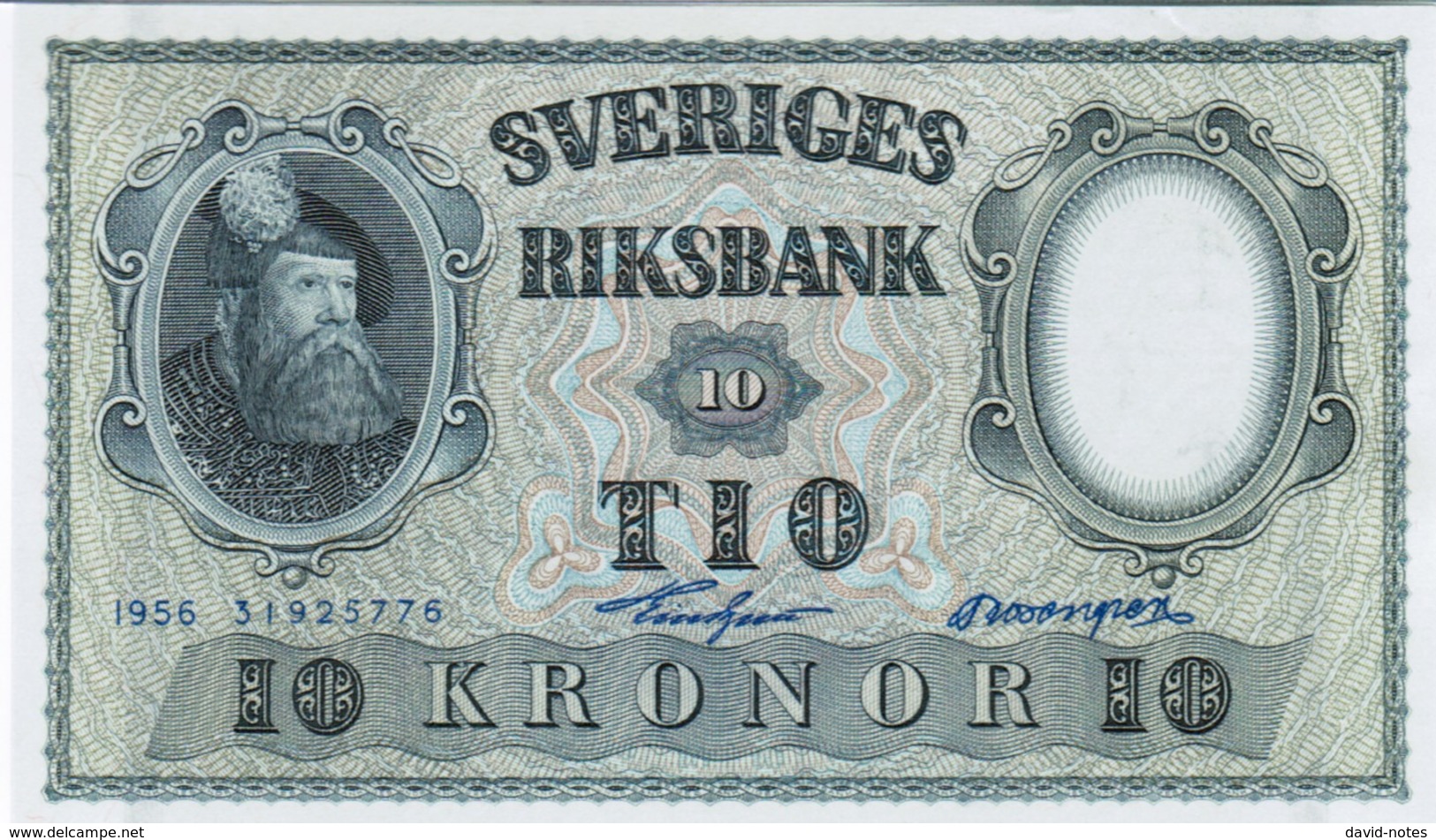 Sweden - Pick 43 - 10 Kronor 1956 - Unc - Svezia