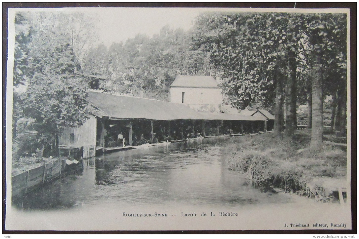 Romilly Sur Seine (Aube) - Carte Postale Précurseur - Lavoir De La Béchère - Animée - Non-Circulée - Romilly-sur-Seine