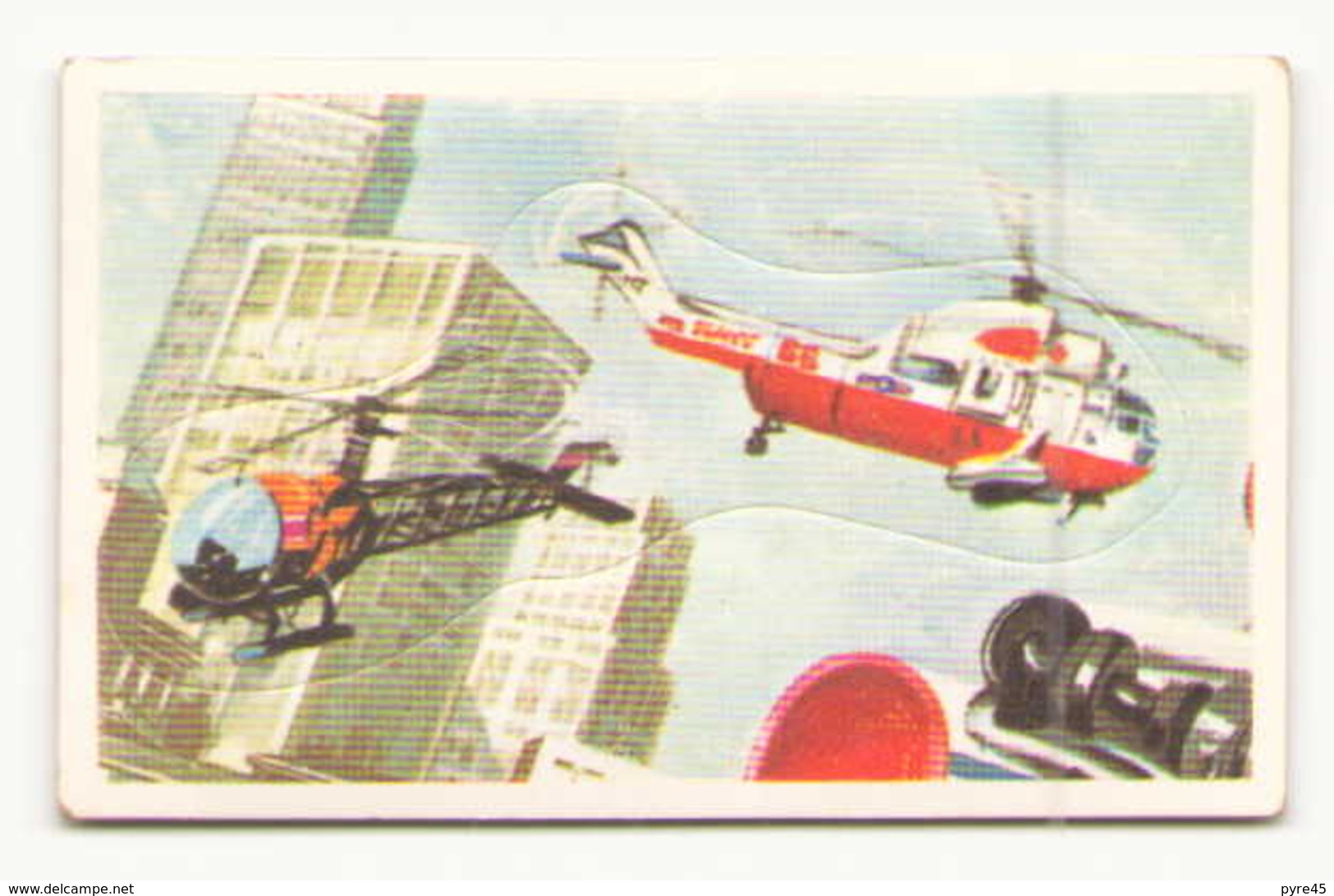 IMAGE AUTOCOLLANTE HELICOPTERE EDITION BOBIER N° 196 - Sonstige & Ohne Zuordnung