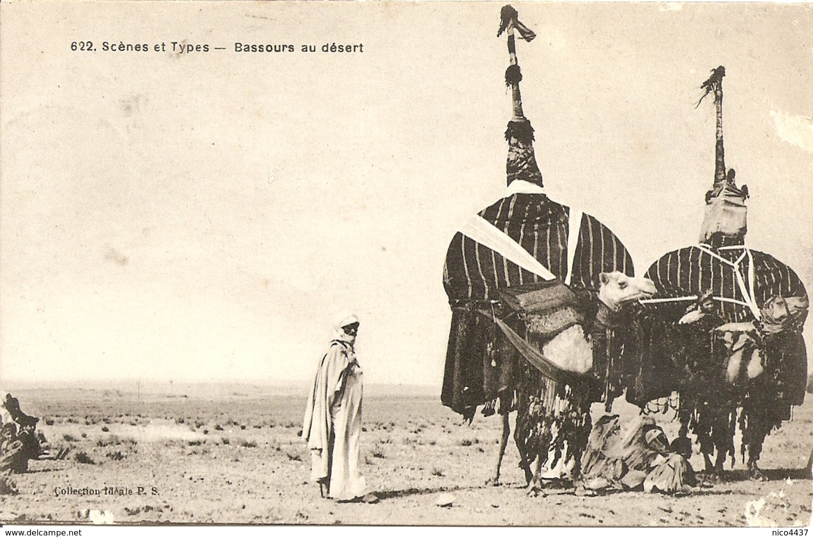 Cpa  Scenes Et Types Bassours Au Désert Territoire D'ain Sefra - Scènes & Types