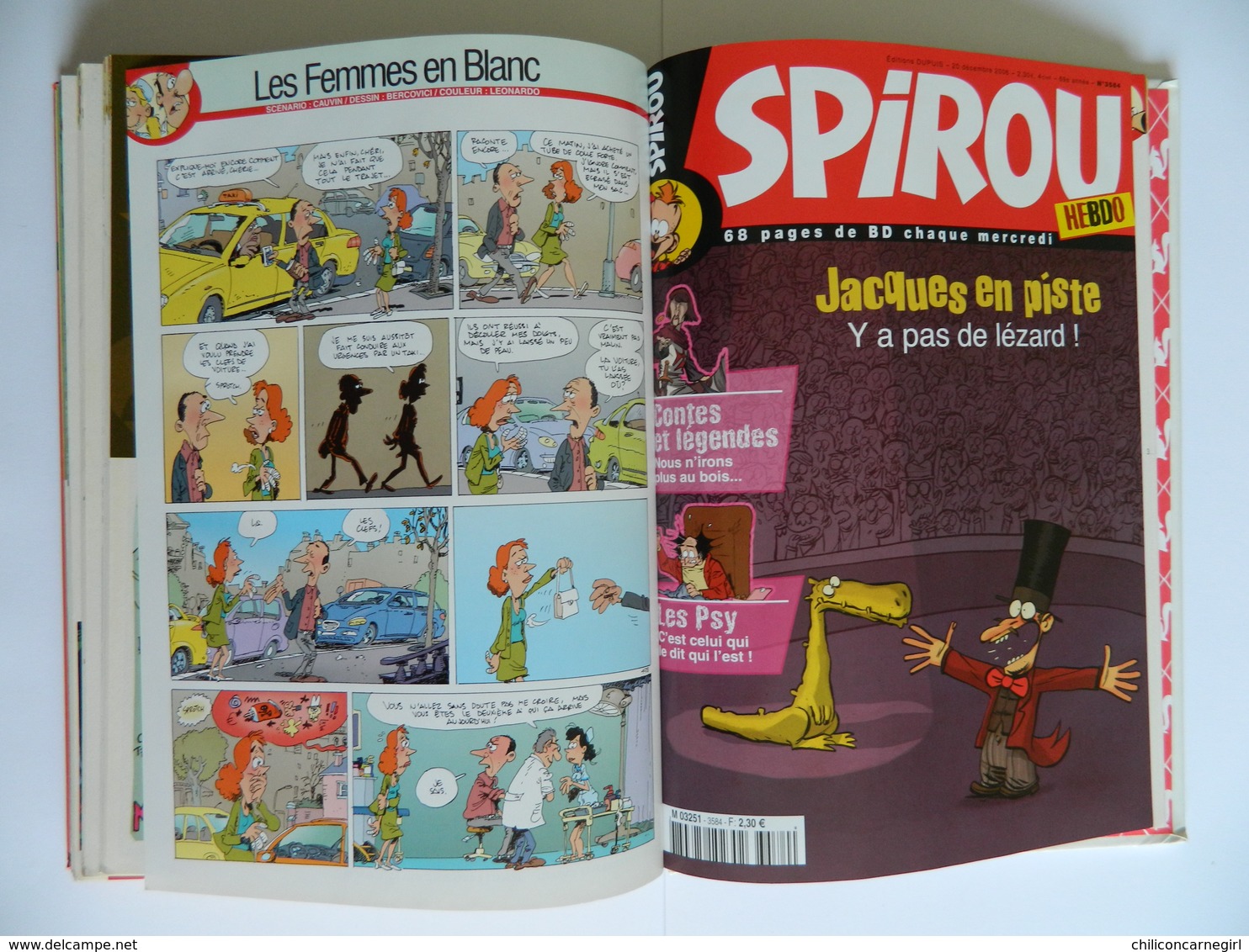 SPIROU RECUEIL ALBUM N° 293 - Périodique du N° 3577 à 3584 - Couverture Les Psy par BEDU - Très Bon état