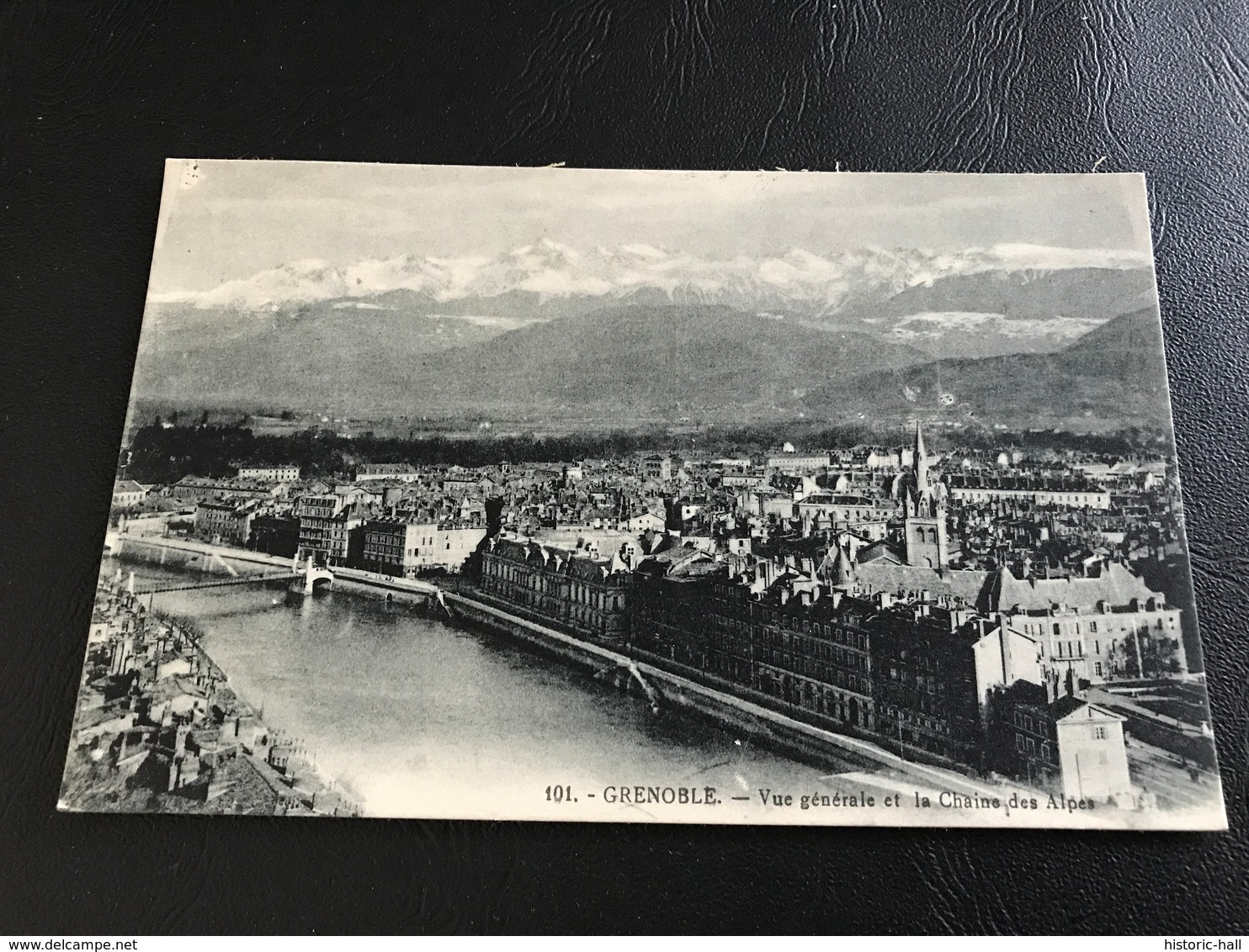 101 - GRENOBLE Vue Generale Et La Chaine Des Alpes - 1932 Timbrée - Grenoble