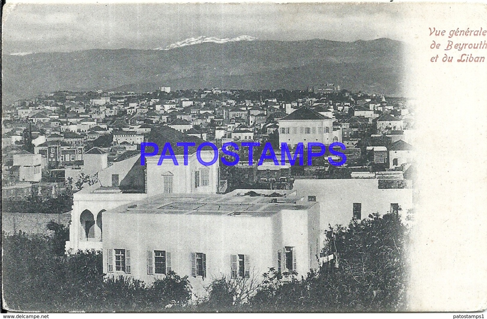 101808 LEBANON LIBANO BEYROUTH VIEW GENERAL POSTAL POSTCARD - Libano