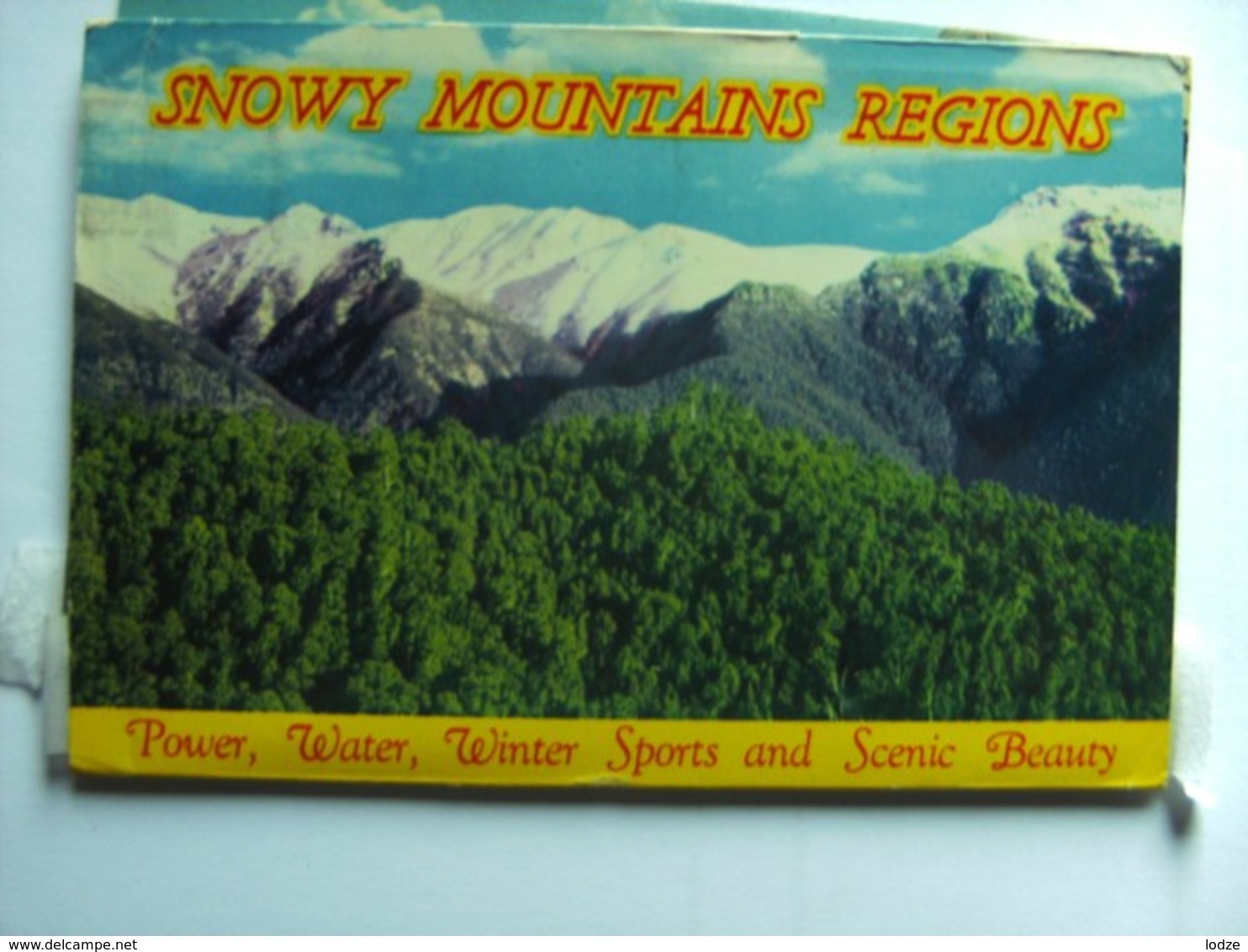 Australië Australia NSW Snowy Maountains Regions Map/ Folder  With 12 Very Nice Photo's - Andere & Zonder Classificatie