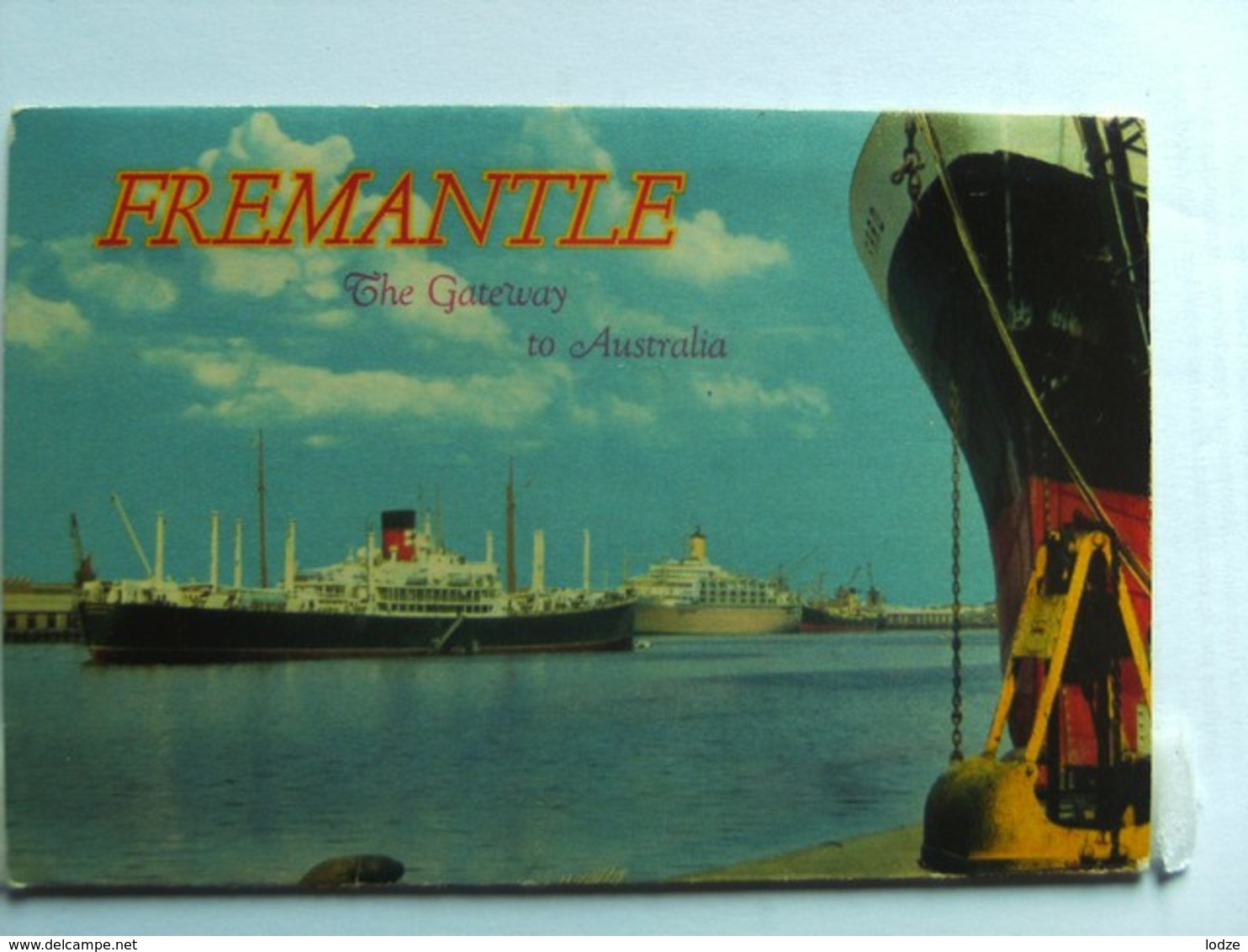 Australië Australia WA Fremantle Map/ Folder  With 14 Very Nice Photo's - Fremantle