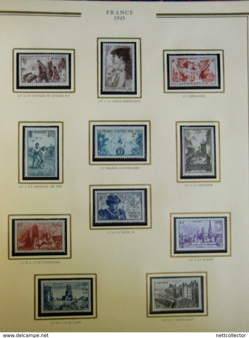 FRANCE COMPLET 1942/1957 TIMBRES NEUFS** SUP.  dans SOMPTUEUX ALBUM PRESIDENCE  CERES /COTE TRES IMPORTANTE