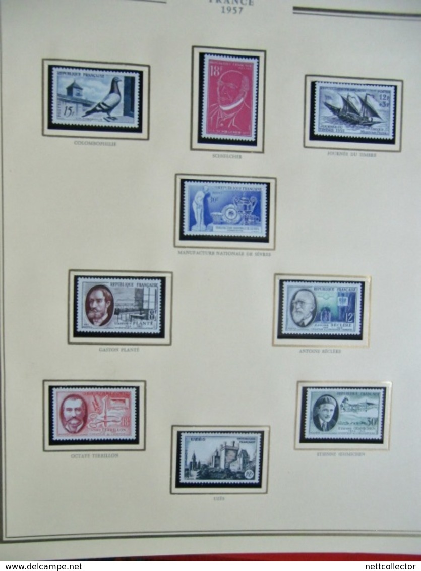 FRANCE COMPLET 1942/1957 TIMBRES NEUFS** SUP.  dans SOMPTUEUX ALBUM PRESIDENCE  CERES /COTE TRES IMPORTANTE