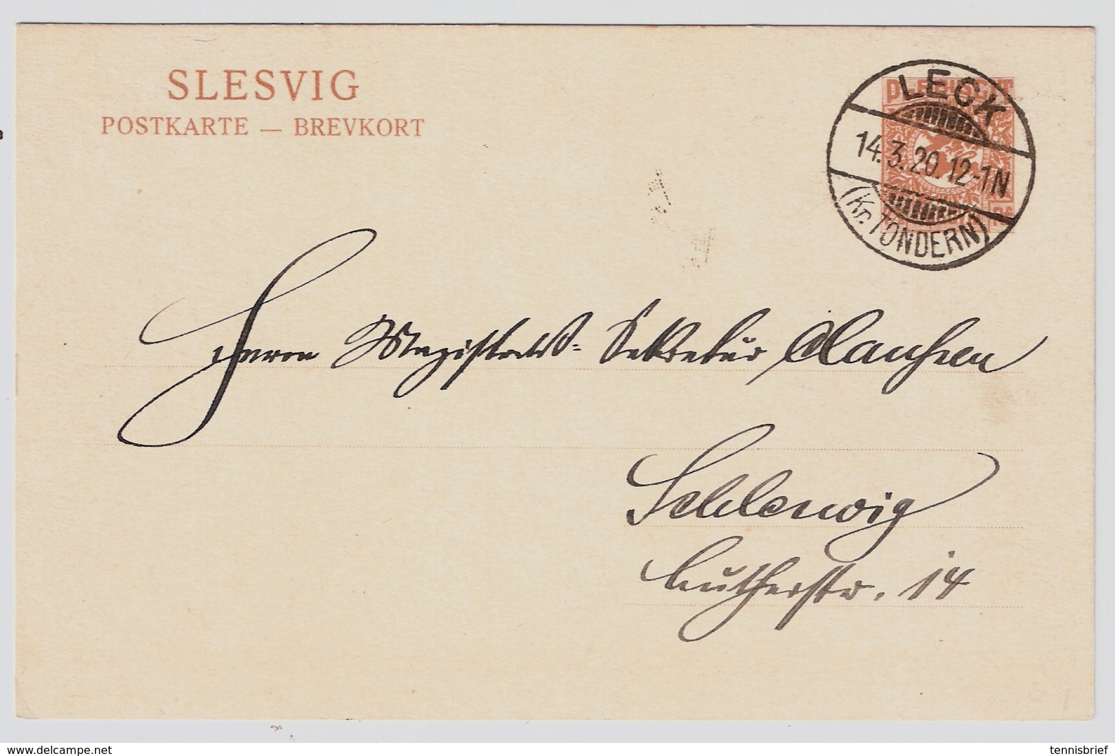 Schleswig, 1920, Seltener Stp.!  , #a1146 - Sonstige & Ohne Zuordnung