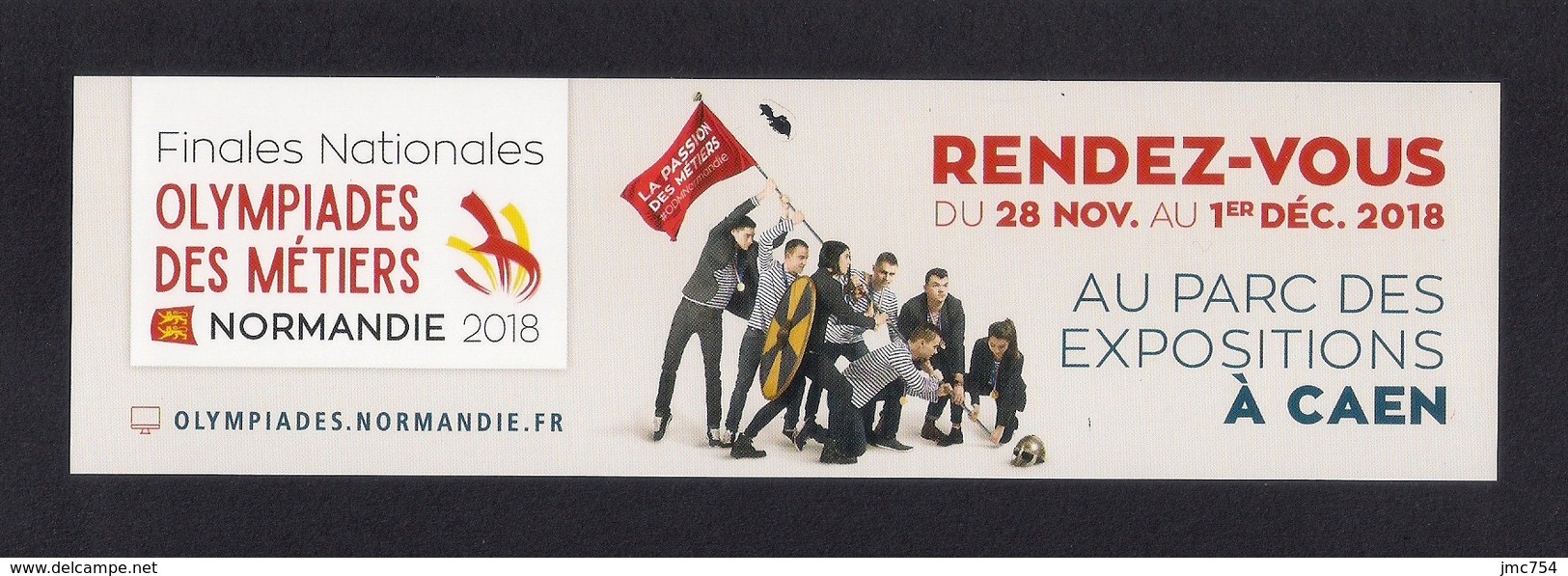 Marque Page.   Olympiades Des Métiers Caen 2018.   Bookmark. - Marque-Pages