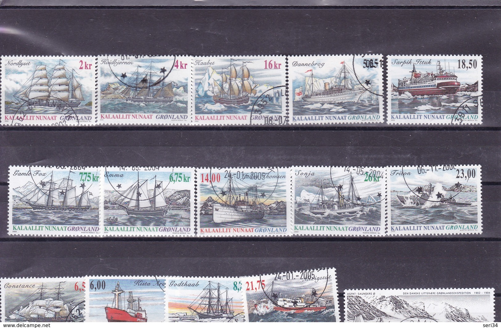 GROENLAND : Y&T : Lot De 15 Timbres Oblitérés - Usati