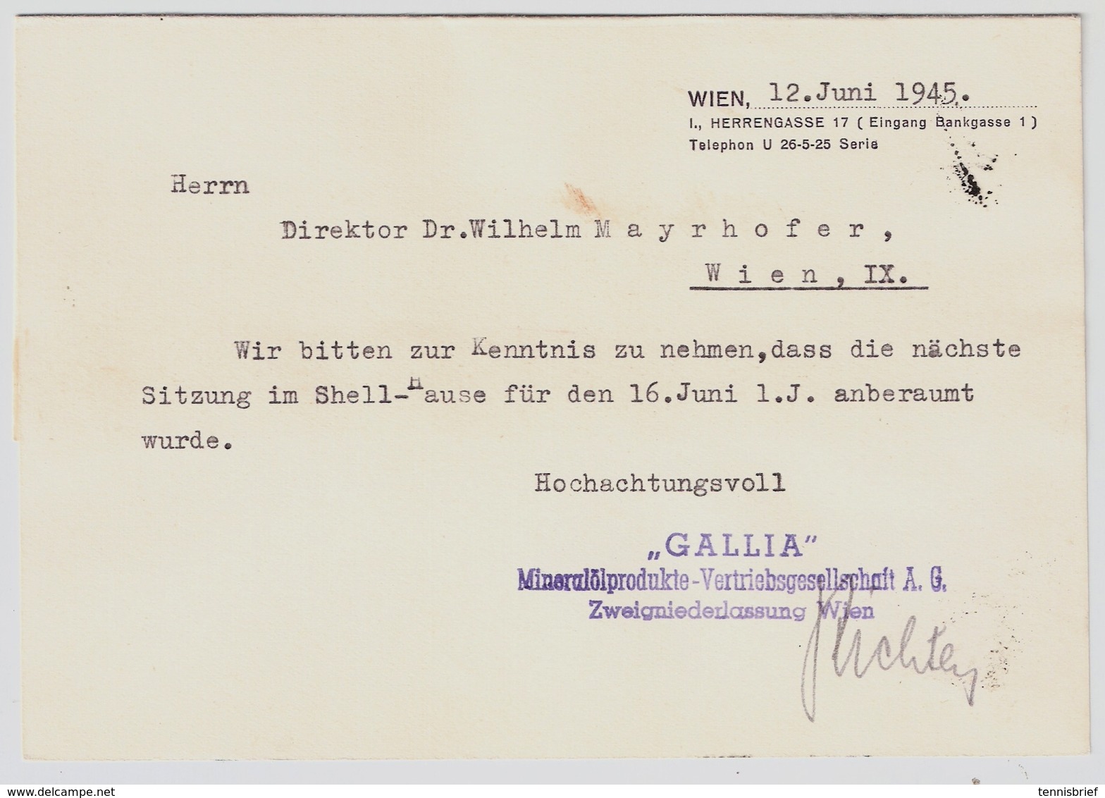 Frühe Bedarfs-Post Juni 1945 , Seltener Stp. #a1149 - Briefe U. Dokumente